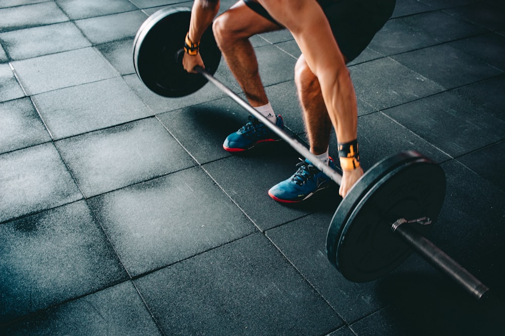 Athlete at the barbell