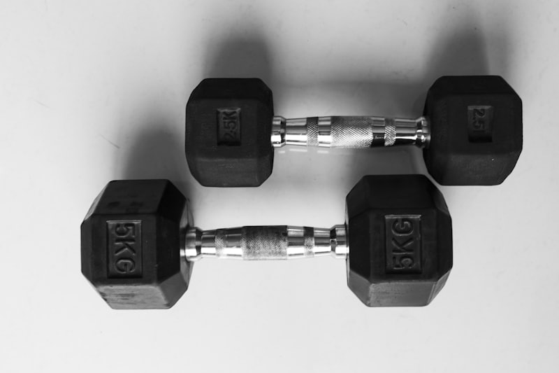 Rubber Hex Dumbbell Set